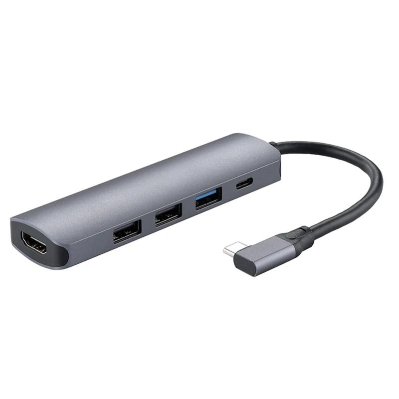 ٱ USB ŷ ̼ 5 in 1 USB  -HDMI ȣȯ USB3.0 100W PD Ʈ Dropship 